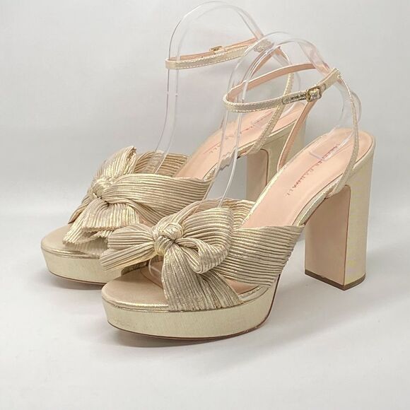 Loeffler Randall Natalia Pleated Platform Sandals size 10 - Picture 5 of 13